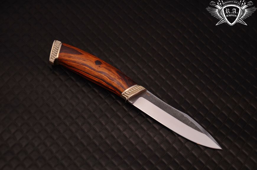 Авторский нож "Защитний" ручная работа, сталь N690, железное дерево Н0378 фото