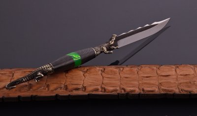 Эксклюзивный детализированный нож "Крокодил" австрийский сталь Н0594 фото