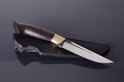 Нож универсал "Боевой" N690, мореный дуб Н0601 фото