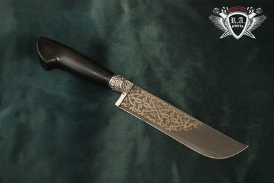 Нож ручной работы "Пчак" Х12МФ, граб Н0054 фото