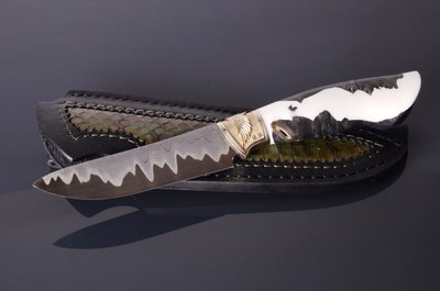 Нож авторский "Василиск", выпущен в единственном экземпляре Н0599 фото