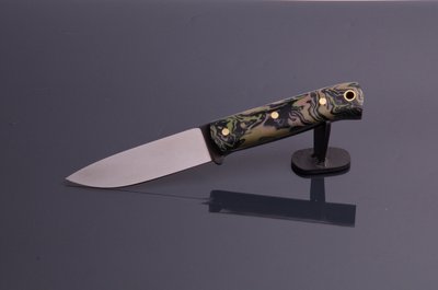Универсальный походный нож "Защитный" фултанг Н0556 фото