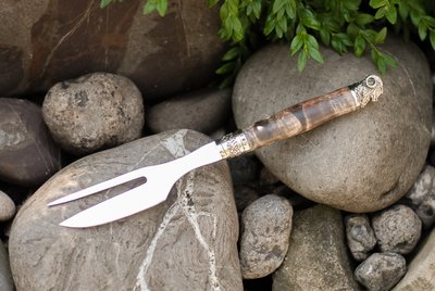 Вилка-нож для мяса, шашлыка "Баран" ПН0024 фото
