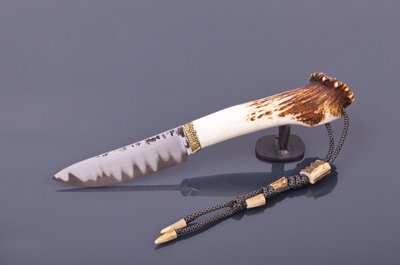 Нож авторский "Северный олень" ламинат, рог оленя Н0566 фото