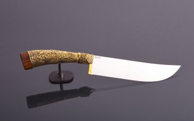 Нож "Пчак восточный2" литая рукоять, кухонный, авторский Н0410 фото