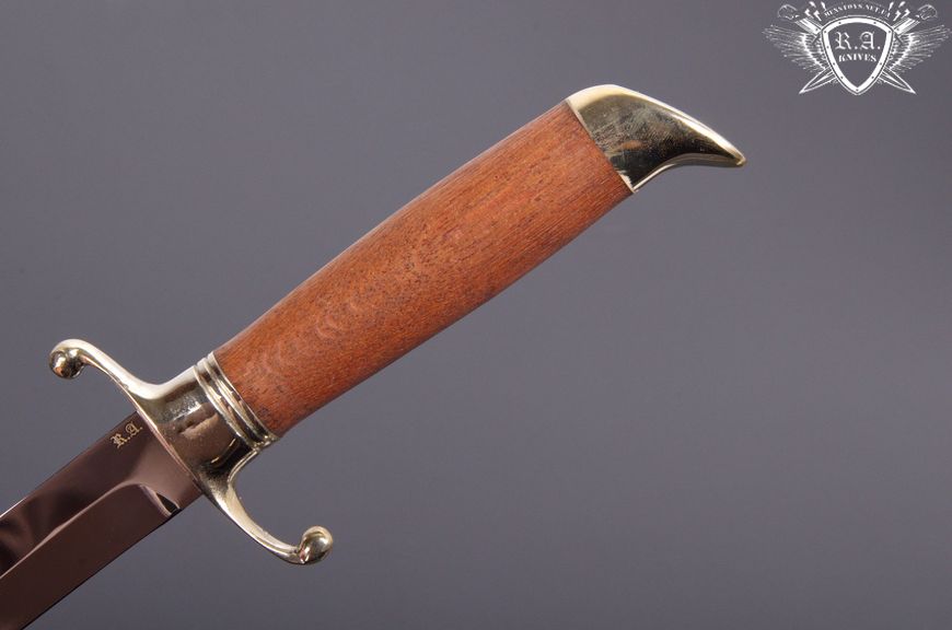 Нож ручной работы "Финка тактическая" дуб, нержавеющая сталь Н0406 фото