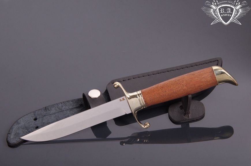 Нож ручной работы "Финка тактическая" дуб, нержавеющая сталь Н0406 фото