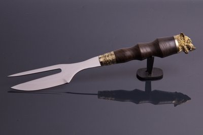 Вилка-нож для мяса, шашлыка  "Волк"  ПН0014 фото