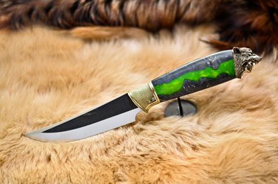 Нож ручной работы "Волчица" Н329 фото