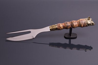 Вилка-нож для мяса, шашлыка "Кабан" ПН0018 фото