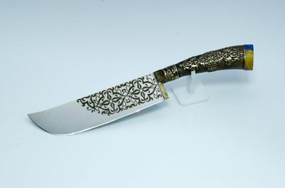 Нож "Пчак восточный" литая рукоять, кухонный, авторский Н0052 фото