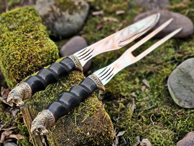 Набор вилка и нож для барбекю "Тигры" КН0013 фото