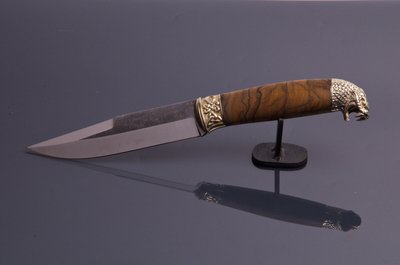 Нож ручной работы "Степной змей", австрийская сталь Н0495 фото