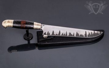 Эксклюзивный кухонный нож шефа "Доминус 2" лимитированная серия Н1012 фото