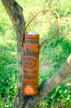 Термос "Jack Daniels" у шкірі, гравіювання ПН0026 фото