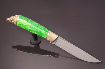Нож авторский "Зеленый дракон" австрийская сталь Н0658 фото