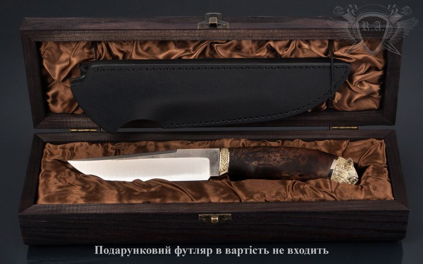 Авторський ніж "Нічний Мисливець" сталь 95Х18, кап клену Н0977 фото