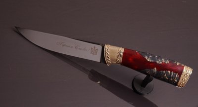 Нож в национальной тематике "Лють" N690, гравировка по желанию Н0627 фото