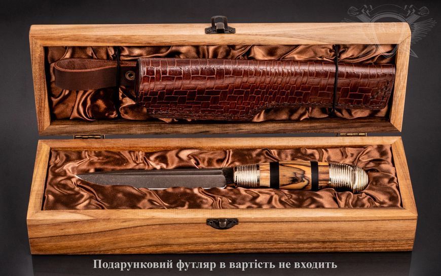 Финский нож в классическом стиле "Фин Лесной" галтированный клинок Н1010 фото
